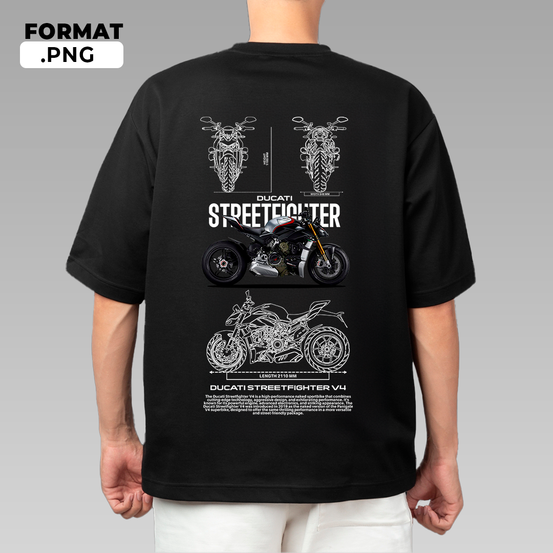 Ducati Streetfighter V4 - T-shirt design