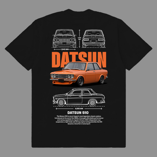 Template car Datsun 510 t-shirt design