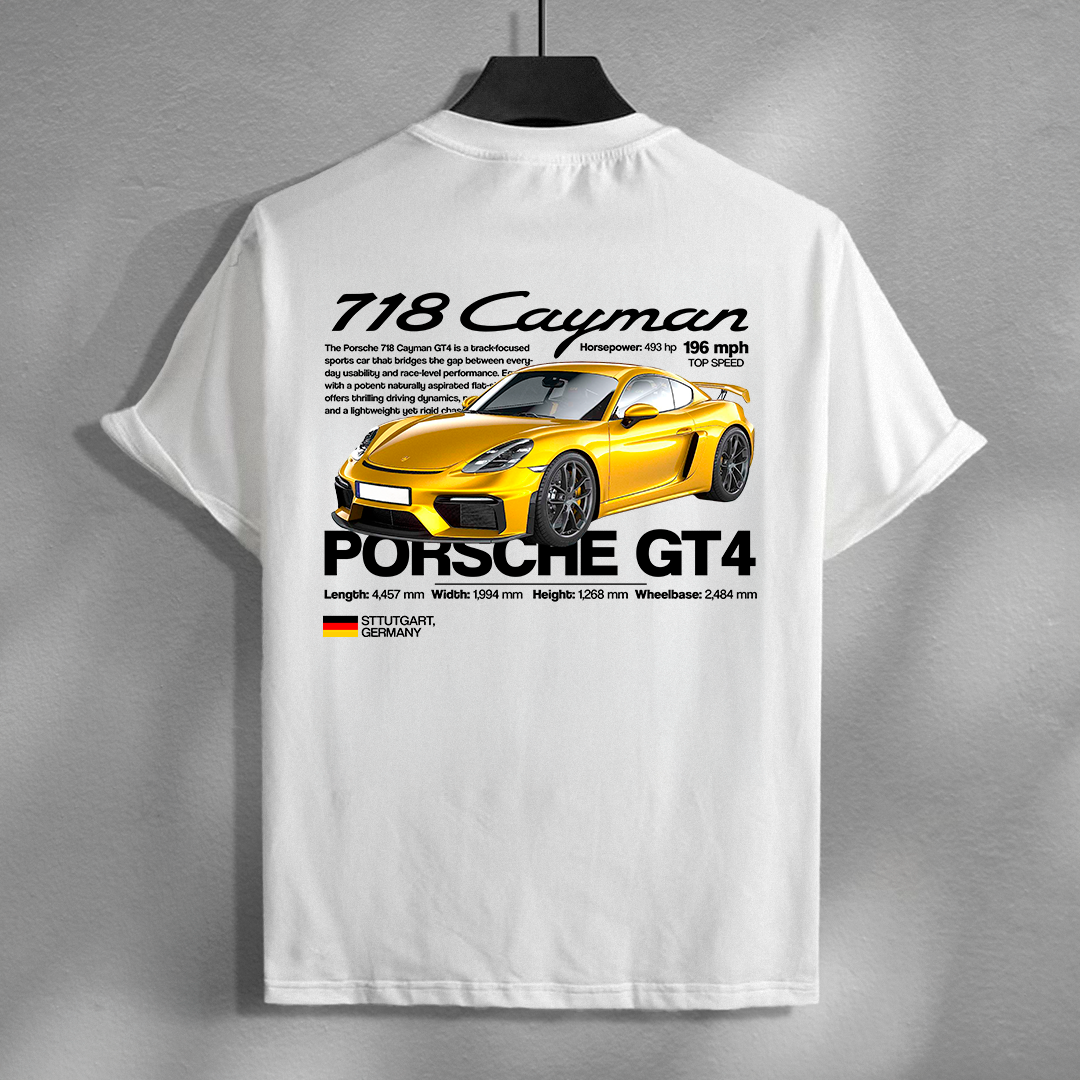 Template Porsche GT4 718 cayman - t-shirt design