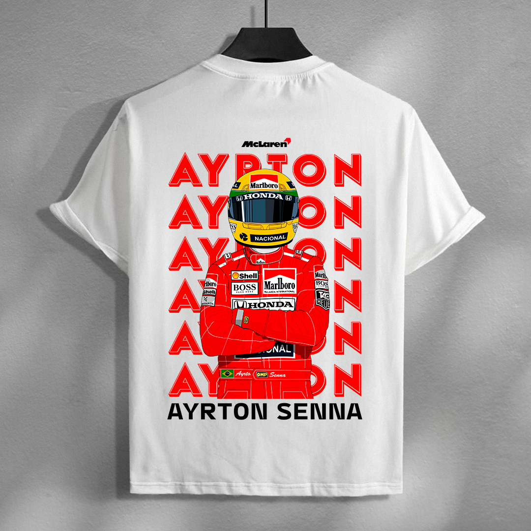 Graphic for print of Ayrton Senna #1 - t-shirt design