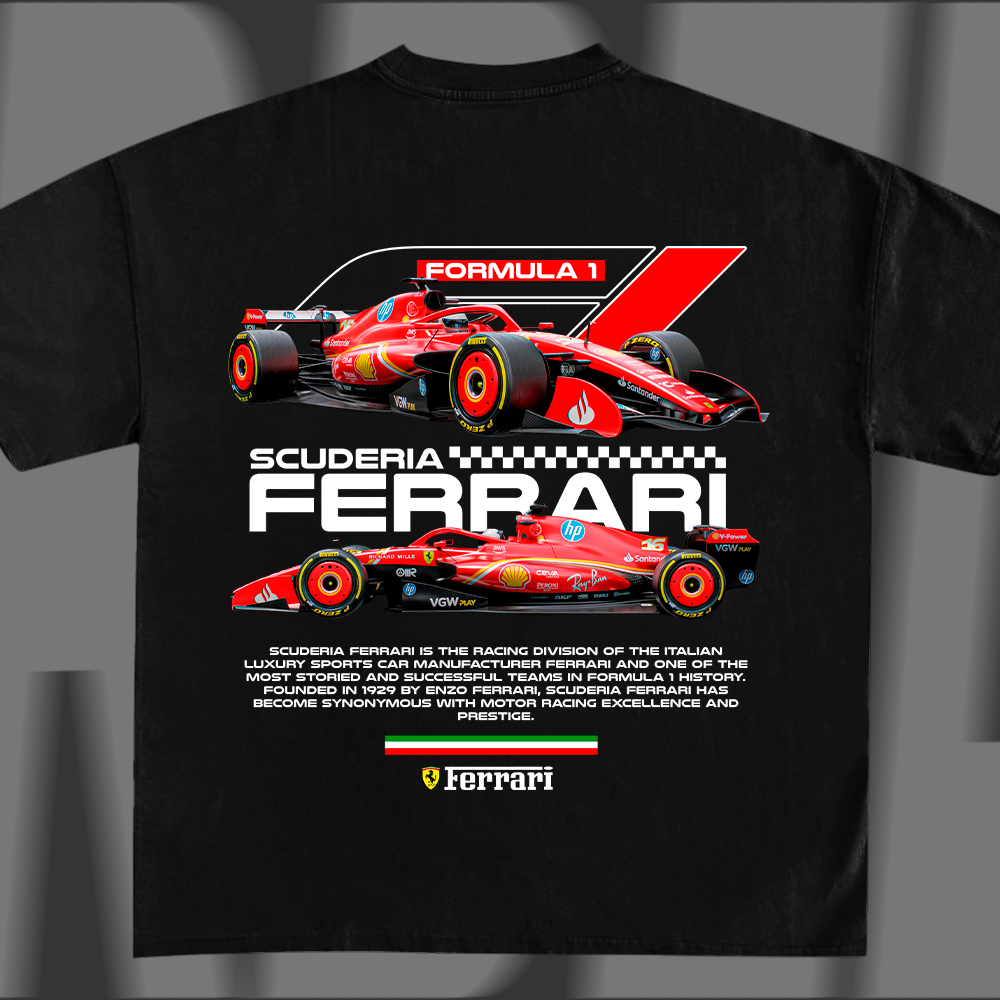 F1 car t-shirt design - F3rrari Scuderi4 – Pardell