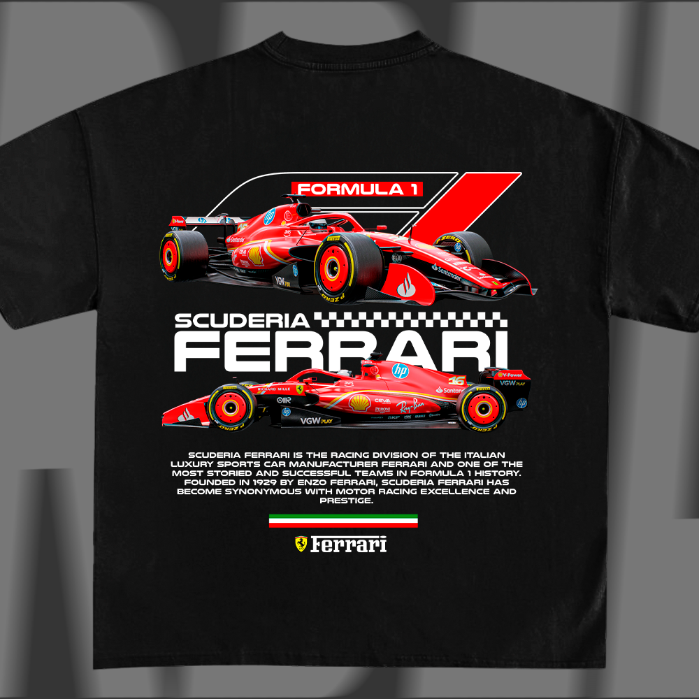 F1 car t-shirt design - F3rrari Scuderi4