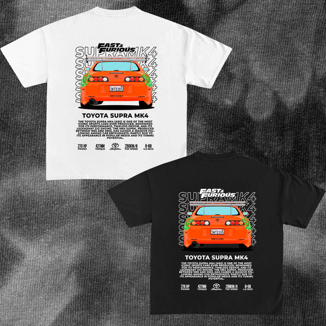 Toyota Supra MK4 Fast & Furious - t-shirt design