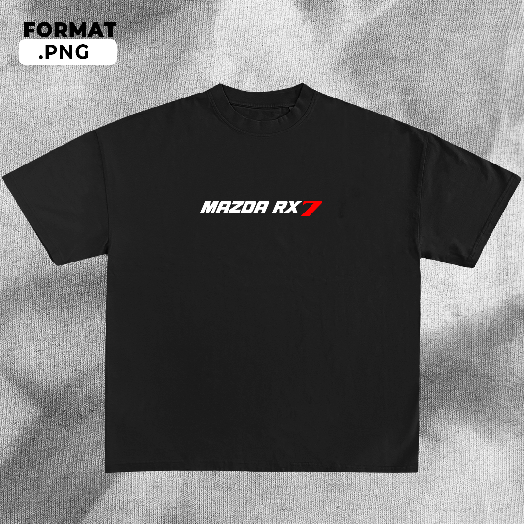 Mazda RX-7 Red - t-shirt design