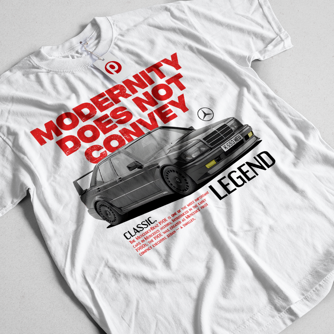 Mercedes Benz 190E template t-shirt design