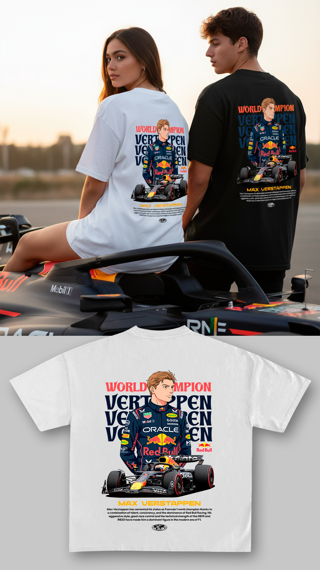 Max driver world champion - t-shirt design png
