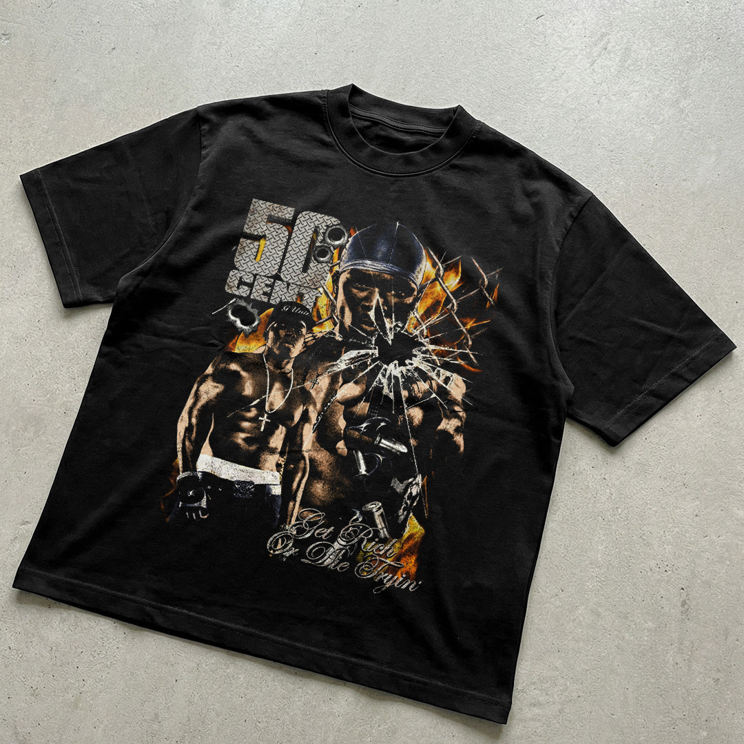 Vintage 50 C. Graphic Halftone t-shirt design