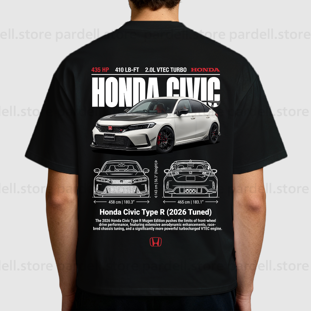 Digital file honda civic t-shirt design
