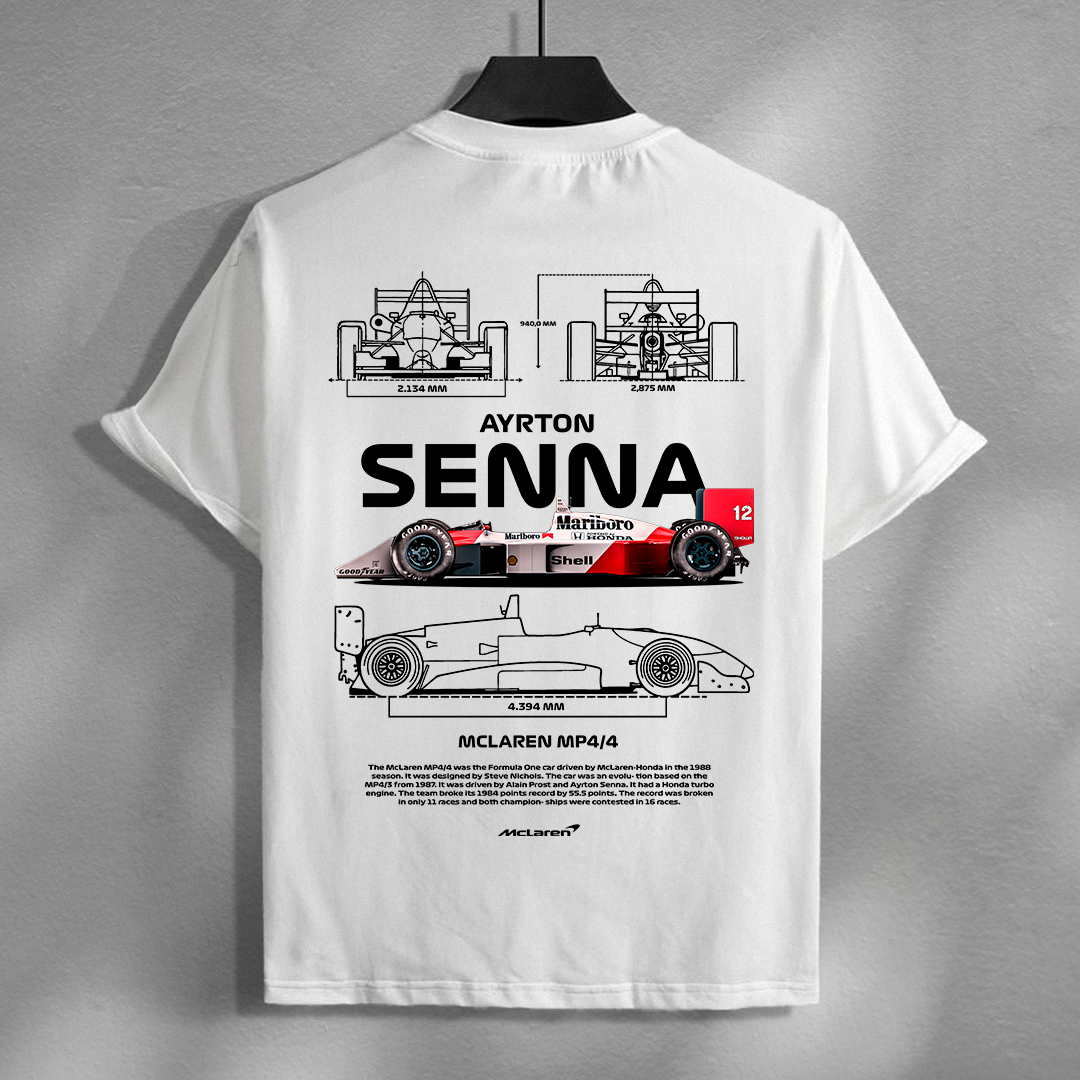 Graphic for print of Ayrton Senna #1 - t-shirt design