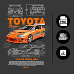 Car design for t-shirt, graphic, vector for print