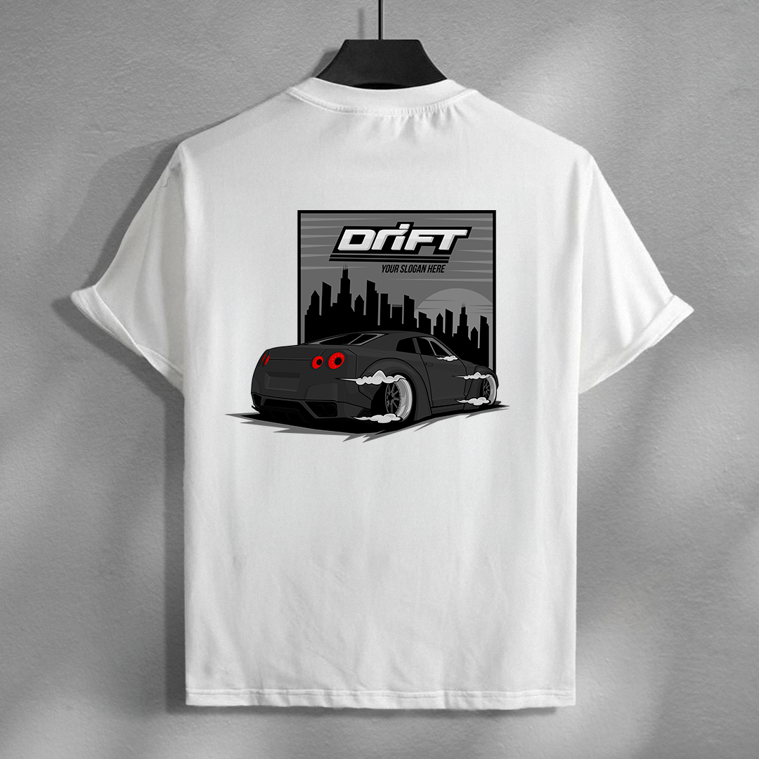 Car drift vector - t-shirt design FREE