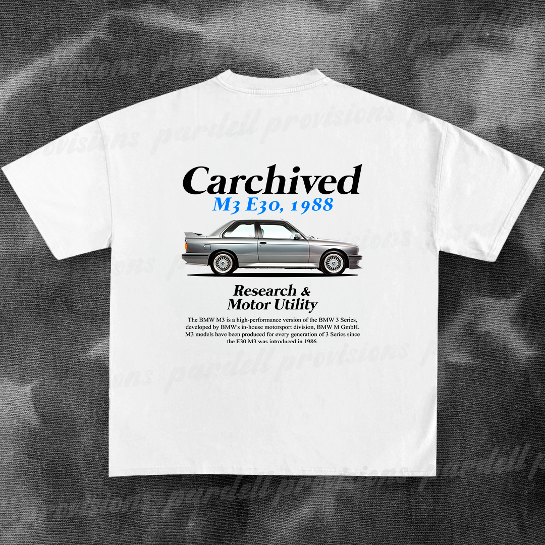 BMW M3 E30 1988 - t-shirt design