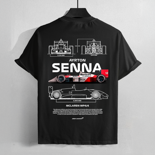 Graphic for print of Ayrton Senna #1 - t-shirt design