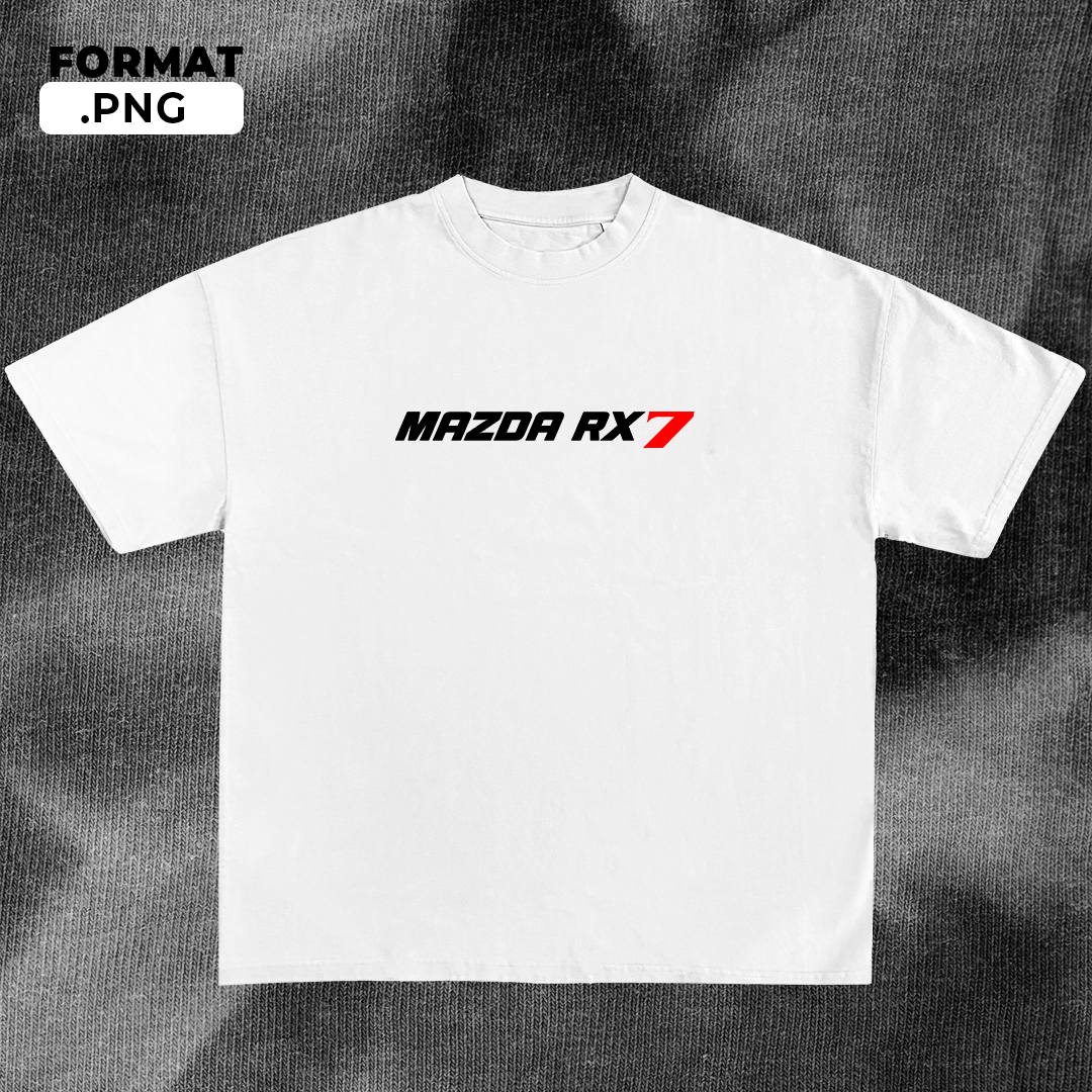 Mazda RX-7 Red - t-shirt design