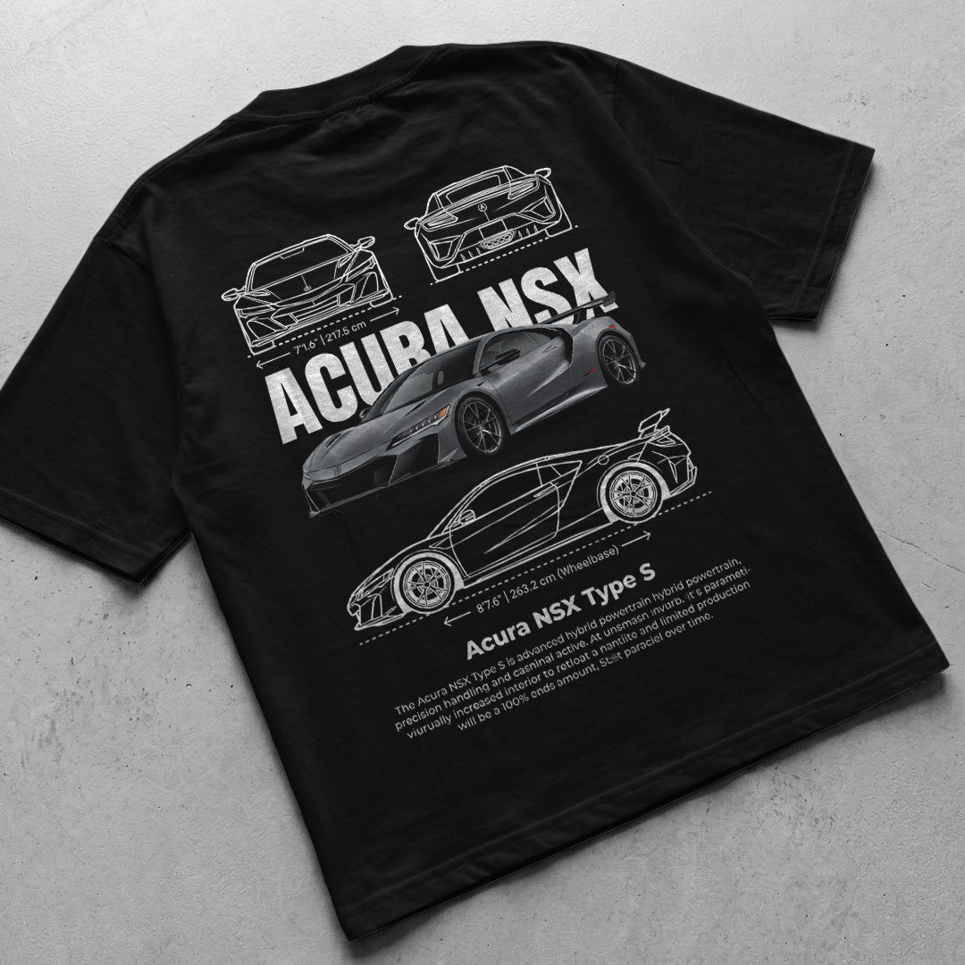 Car t-shirt design Acura NSX Type-s