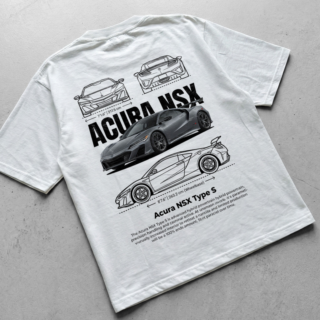 Car t-shirt design Acura NSX Type-s