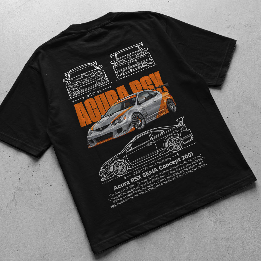 Car t-shirt design Acura RSX sema