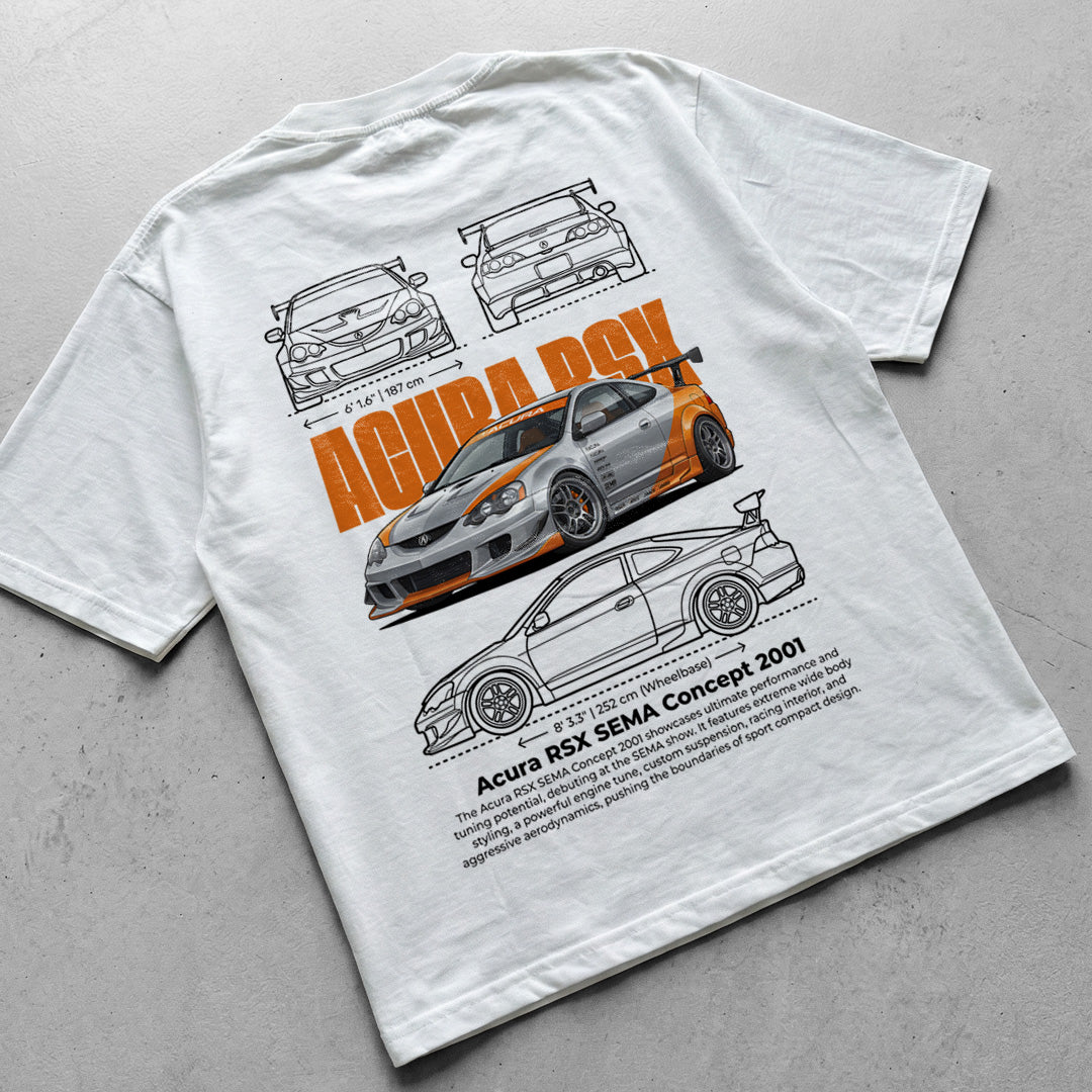 Car t-shirt design Acura RSX sema