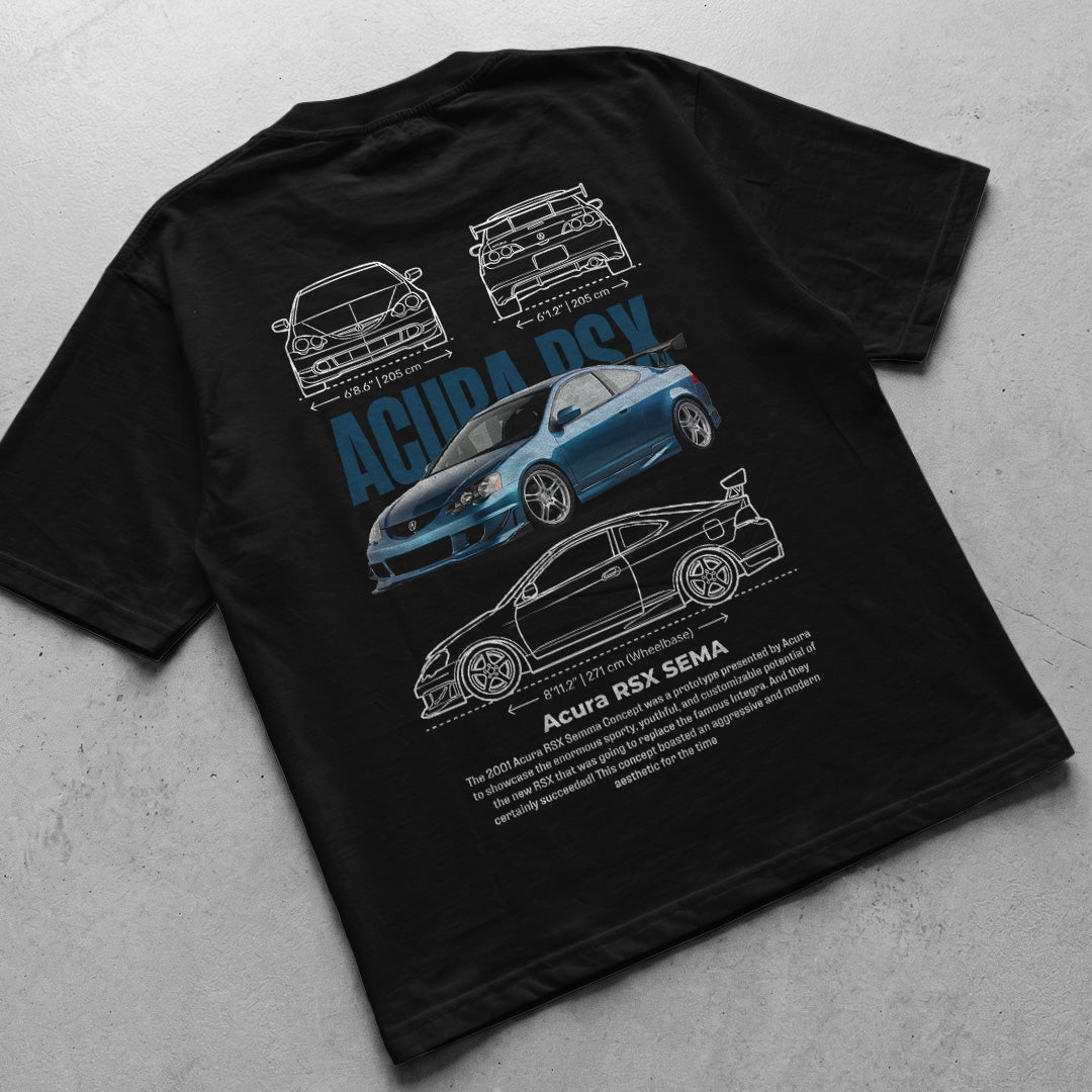 Car t-shirt design Acura NSX sema