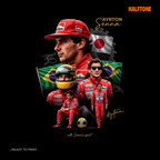 Digital file - Ayrton brazilian driver tshirt design