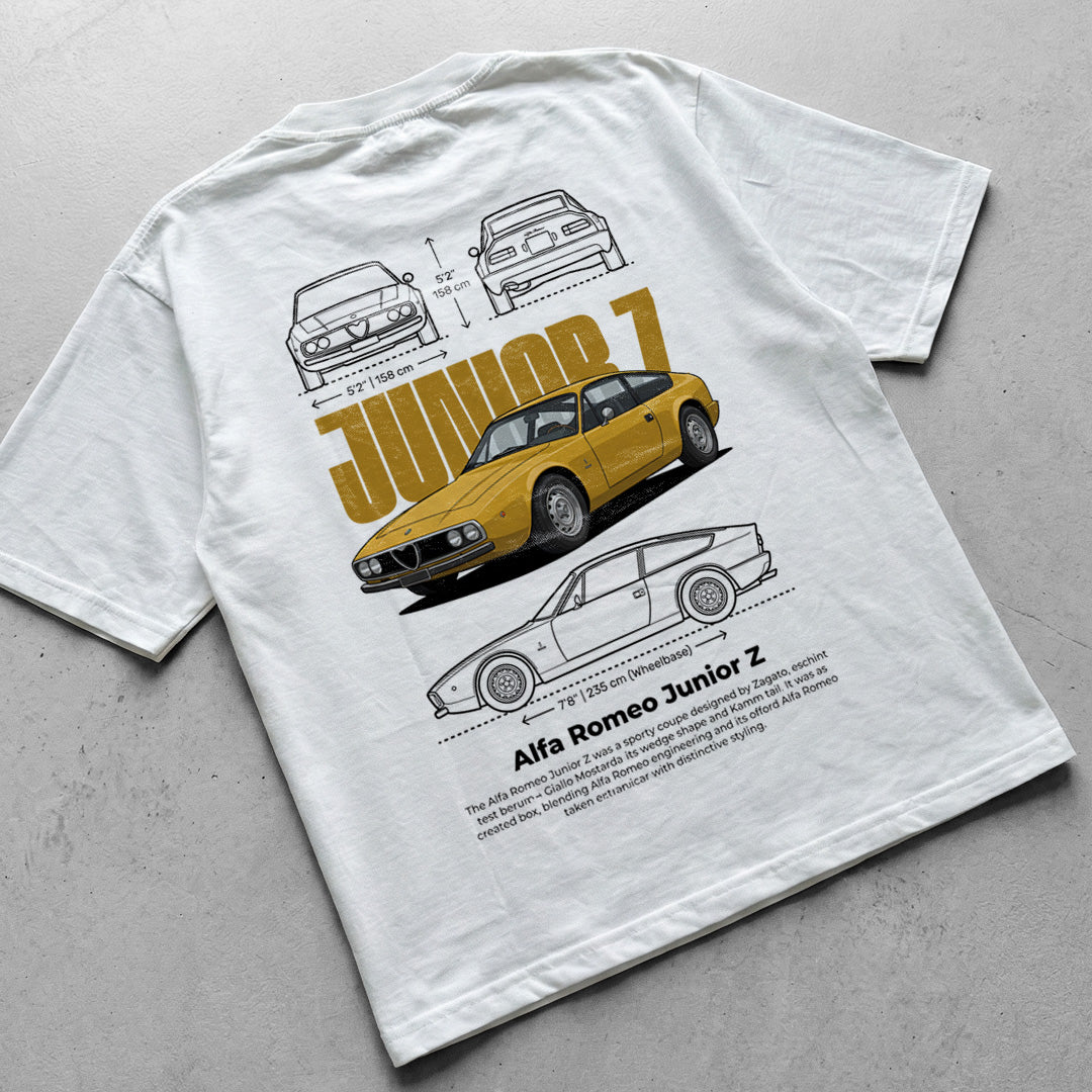 Car t-shirt design Alfa Romeo Junior Z