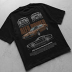 Car t-shirt design Alfa Romeo Montreal 1970