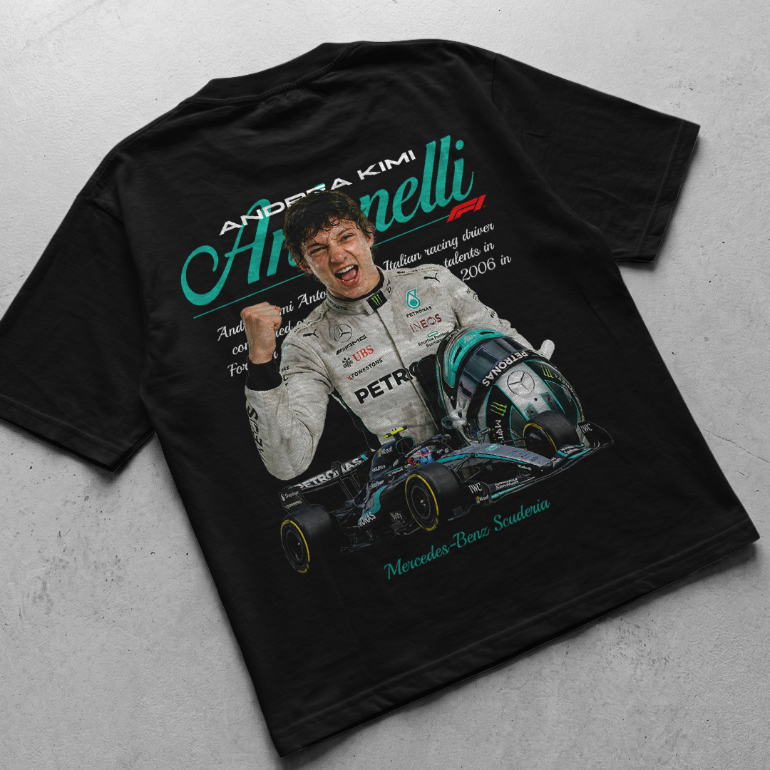 Digital File - Kimi Antonelli Mercedes-Benz t-shirt design