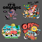 Pack of 15 fashion templates. DTF, DTG, streetwear