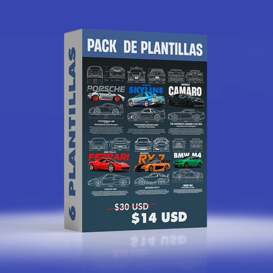 PACK DE 6 PLANTILLAS $20 DÓLARES