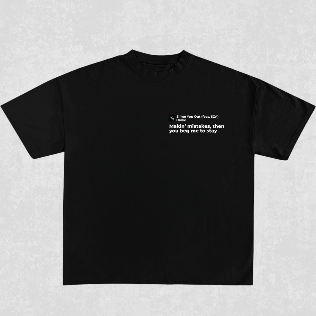 Drake 'Gently' Song ft. SZA - t-shirt design