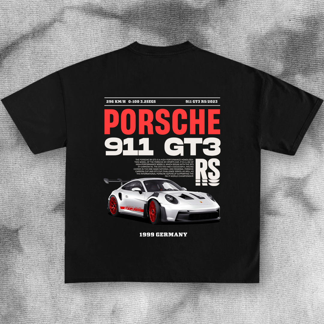 Porsche 911 GT3 RS Racing graphic - t-shirt design