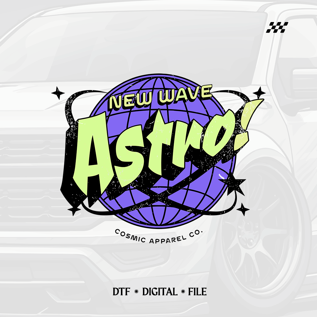 New wave Astro Illustration - DTF PNG design