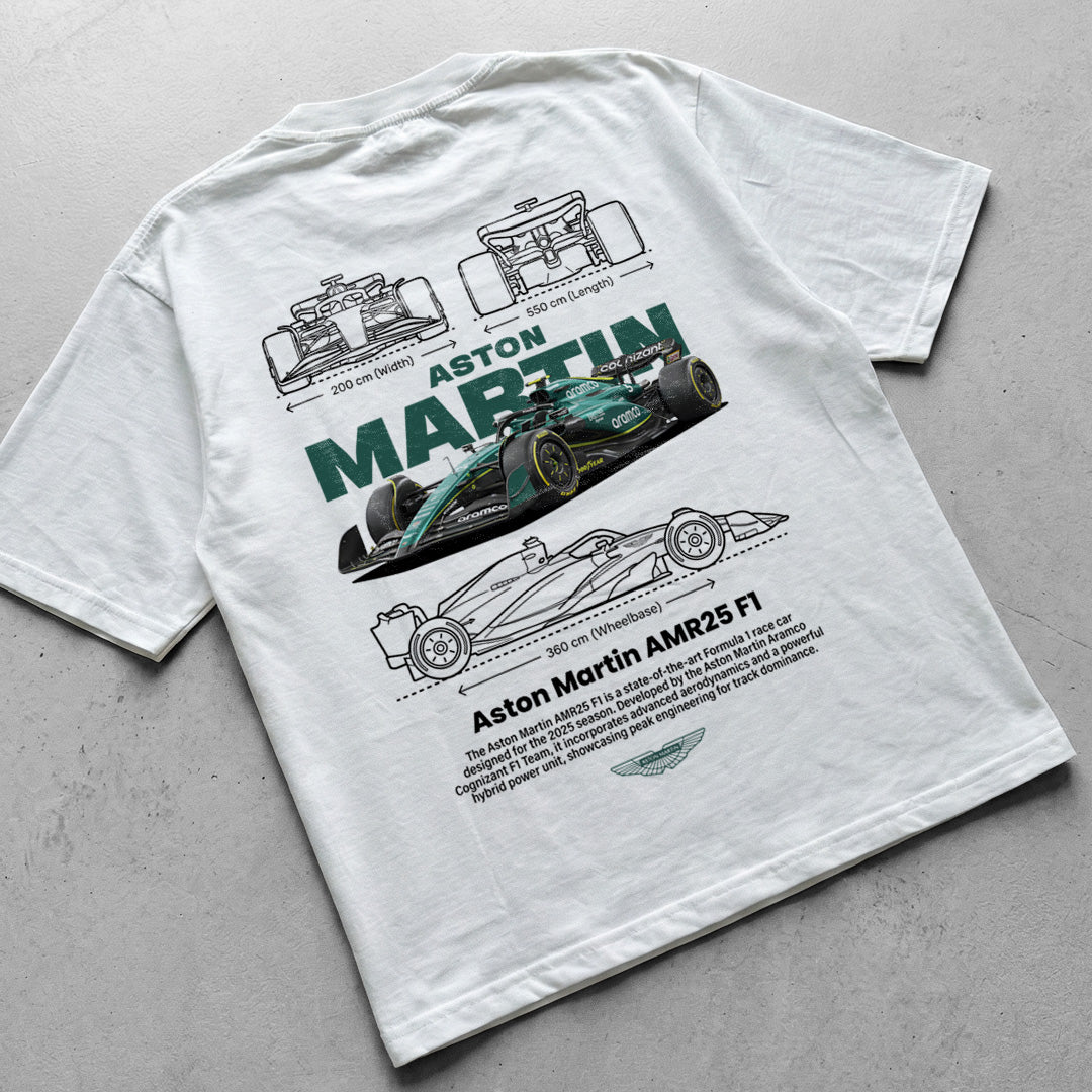 Car t-shirt design Aston Martin scuderia