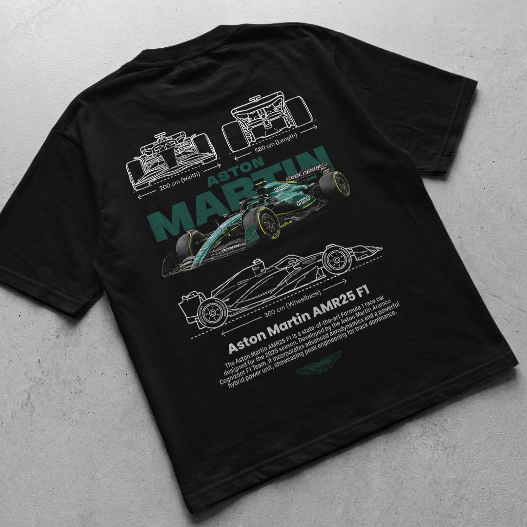 Car t-shirt design Aston Martin scuderia