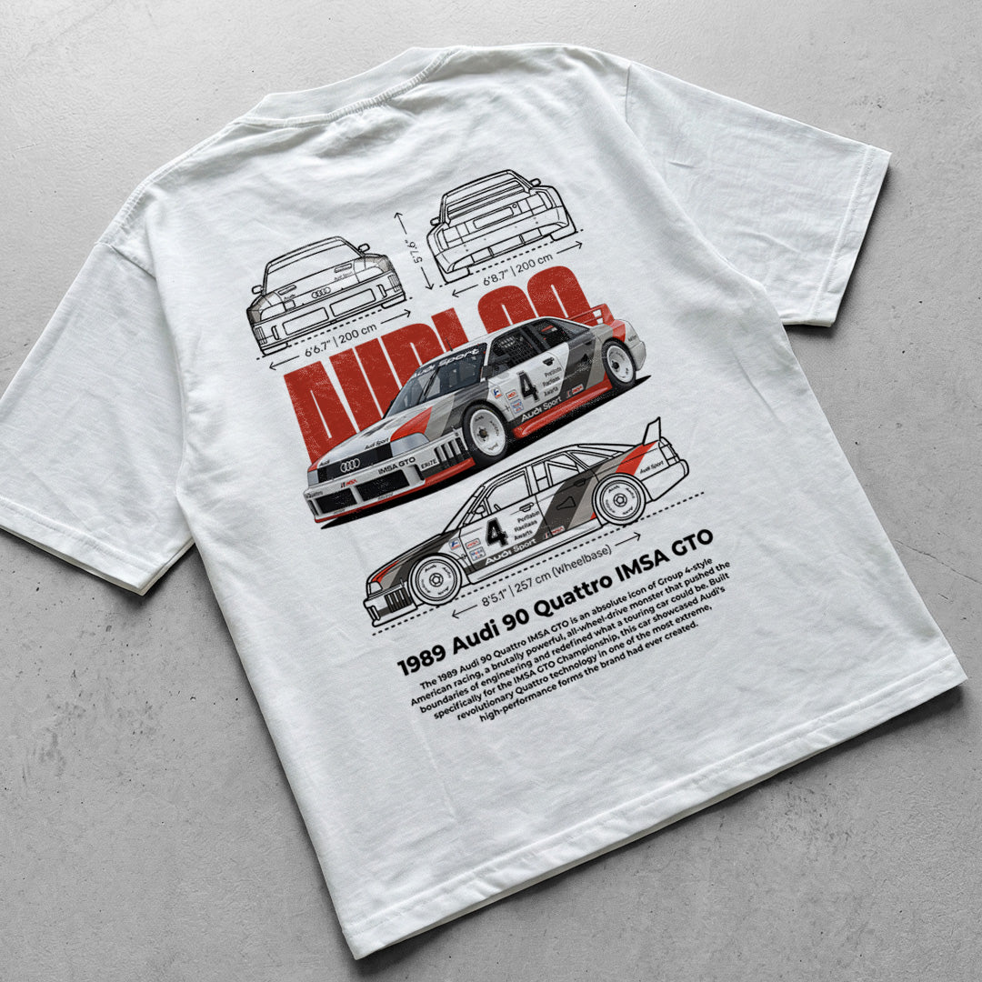 Car t-shirt design Audi 90 quattro