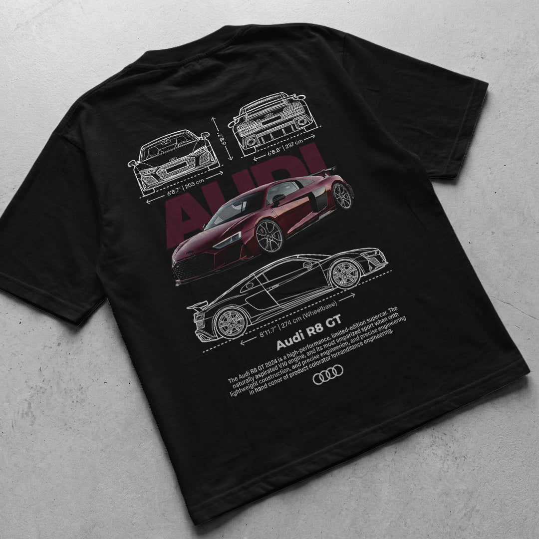 Car t-shirt design Audi R8 GT