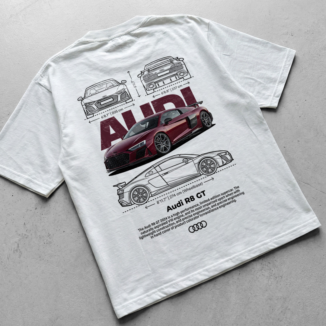 Car t-shirt design Audi R8 GT