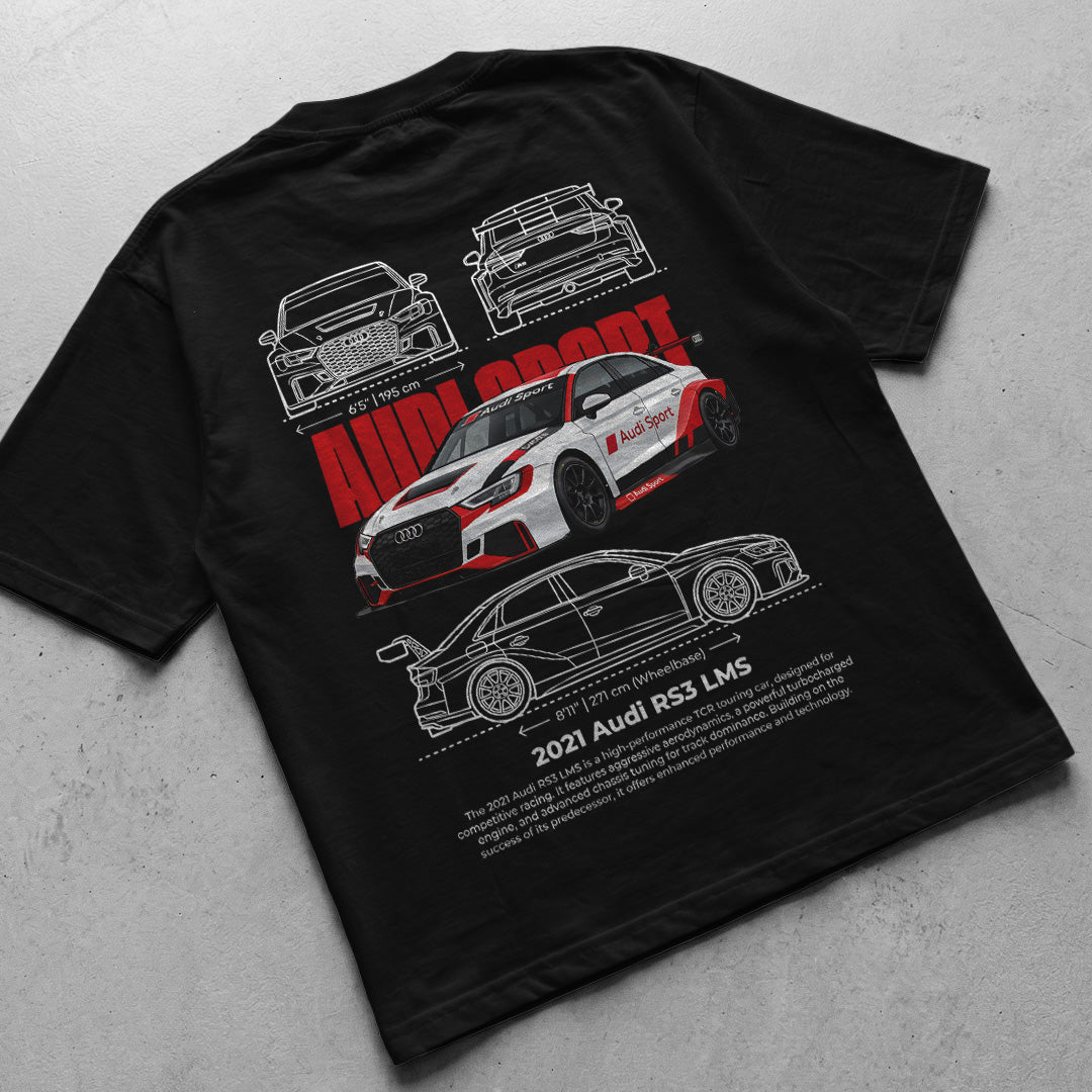 Car t-shirt design Audi RS3 LMS