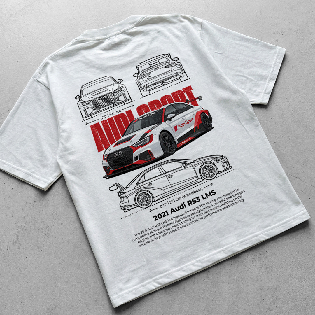 Car t-shirt design Audi RS3 LMS