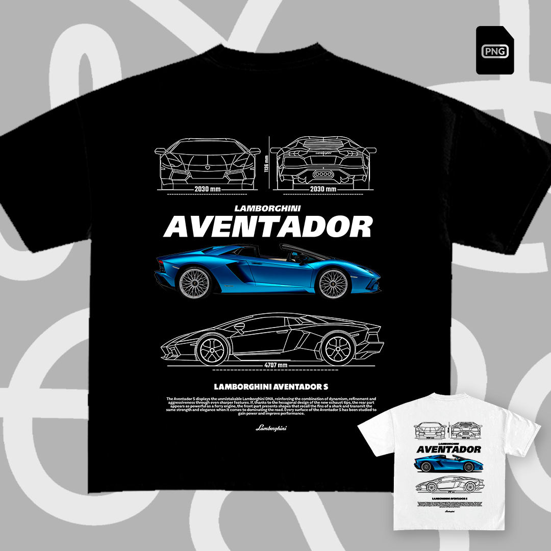 Lamborghini Aventador S t-shirt design