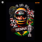 Digital file - brazilian driver ayrton s. tshirt design