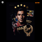 Digital file speed driver champion ayrton tshirt design