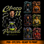 Driver f-one streetwear style chromatic tshirt design for print