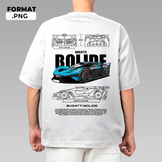 Bugatti Bolide 2024 - T-shirt design