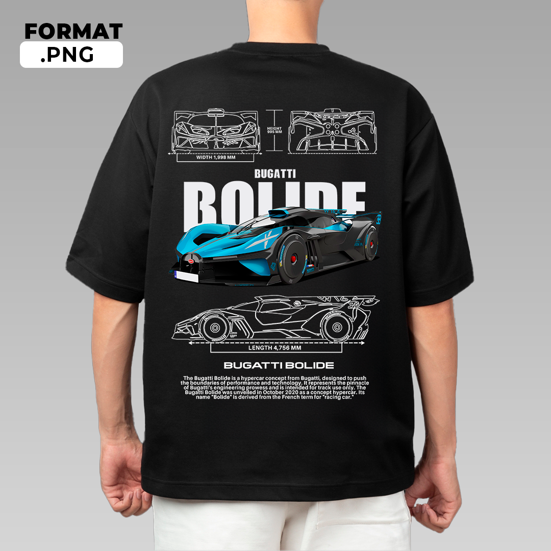 Bugatti Bolide 2024 - T-shirt design