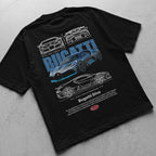Car t-shirt design Bugatti Divo