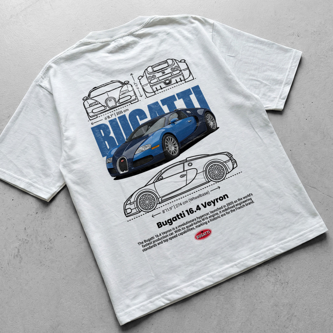 Car t-shirt design Bugatti Veyron