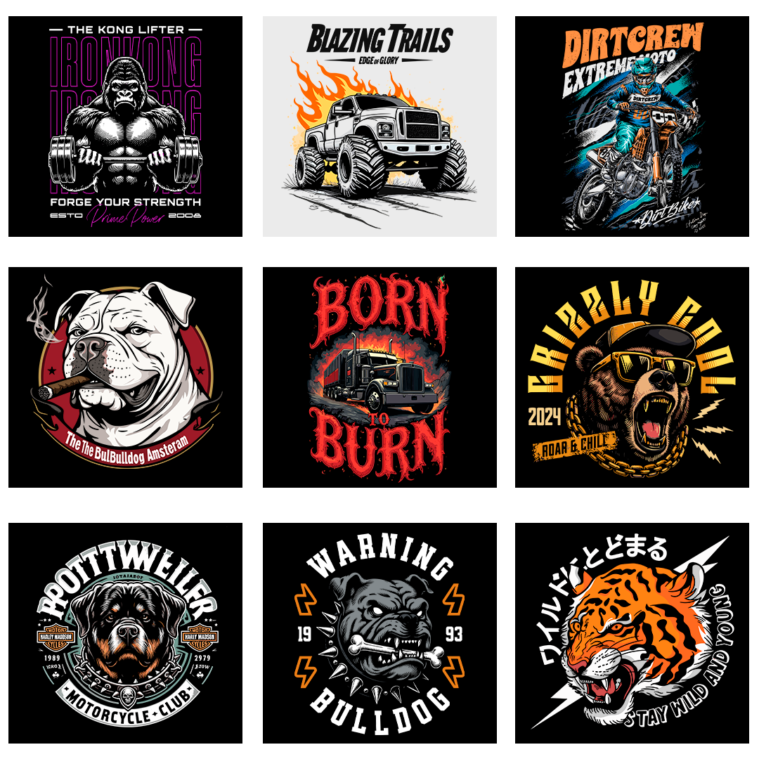 Sublimación y DTF designs V2 - SVG/PNG