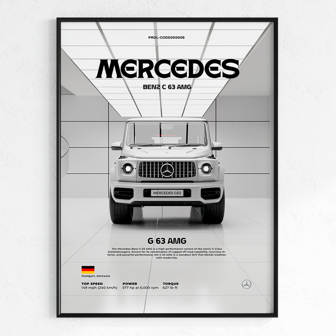 Car poster for printing