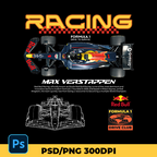 Max Verstappen driver t-shirt design